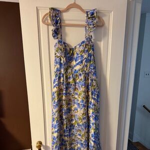 ASTR the Label Wedelia Floral Bustier Midi Dress